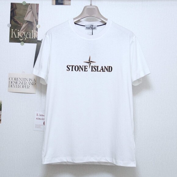 Stone Island lettering logo print short sleeves Size XL